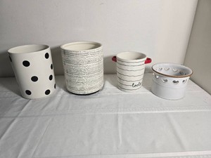 Black and White Kitchen Holder Collection Including Kate Spade by Lenox