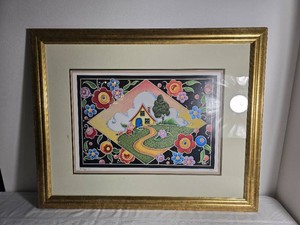 Mary Engelbreit Signed Cottage and Floral Limited Edition Print 442000