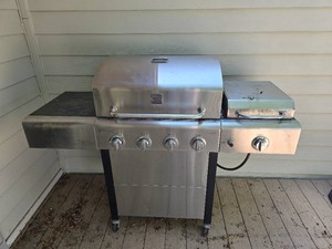 Kenmore Four Burner Gas Grill with Side Burner