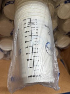 MSRP $180 NEW 1,150 Solo 16 Oz Graduated Barium Dispenser Cups, 23 Sleeves of 50, Waxed Paper Medical Imaging Cups With Oz &amp CCmL Measurement Markings, X-Ray, Radiology, CT, GI &amp Diagnostic Imaging