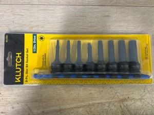 $25 Klutch 8-Pc. Impact Star Bit Set T-50 Bit Damaged