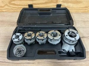 Klutch 8-Pc. Pipe Threader Set, NPT, 14in. 1-14in., Alloy Steel, Ratchet Handle, SAE #63863