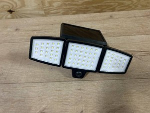$26 3-Head 8-Watt Integrated LED Black color 120-Degree Solar Motion Activated Area Light