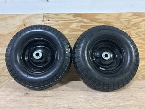 13x4.00-6 flat-free solid utility tire pair