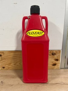 FLO-FAST Container, 10.5-Gallon, Red, For Gasoline, Model# 10501