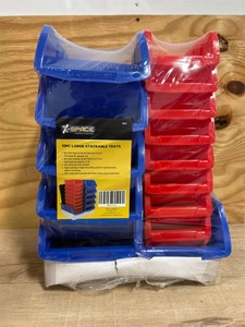 X-Sapce 15 Pc Large Stackable Trays