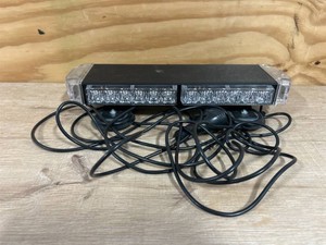 Strongway Slim LED Warning Light Bar with Magnetic Base, 15in., 30 Watts, Clear Lens