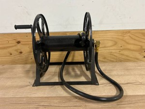 Real Hose Storage Dual Floor and Wall Mount Hose Reel   200ft. Hose Capacity, Heavy-Duty Powder-Coated Steel, Model# WMHR-200