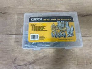 $30 Klutch 20-Pc. Air Line Connector Kit, 14in. NPT Missing 1 Piece