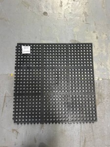 Ironton Rubber Safety Mat, 35.82in. x 35.82in. x 12in. #70559
