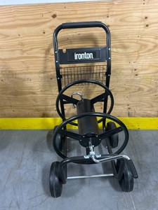Ironton Garden Hose Reel Cart, 300ft. Capacity, Fits 58in. Hose, 10in. Pneumatic Tires #6118085