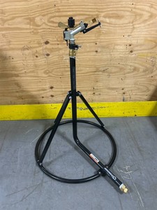 Strongway Tripod Sprinkler with Round Base, 1in. Head with 3 Nozzles, 120ft. Dia. Coverage #49507