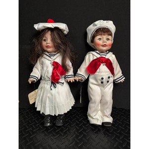 Faith Wick Originals Porcelain Sailor Dolls Pair