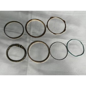 Mixed Metal Bangle Bracelet Set � 7 Pieces