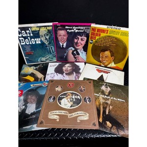 Vintage Vinyl Record Album Lot - Carl Below, Pat Boone & Steve Amonte
