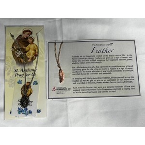 Franciscan Friars St. Anthony Necklace Set with Devotional Cards