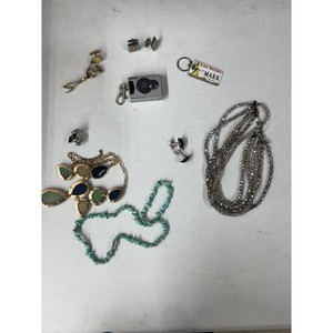 Mixed Metal Beaded Jewelry Lot � Necklace, Bracelet, Cufflinks, Keychains