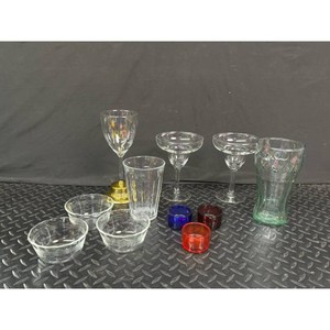 Clear Glass Assorted Stemware and Votive Set