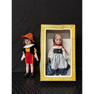 Effanbee Cloth & Vinyl Dolls Pair � Clown and Folk Dress
