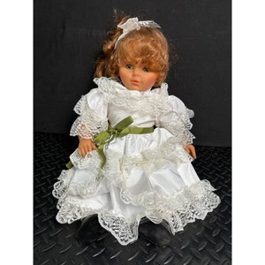Lissi Doll White Lace Dress Green Ribbon 1 Piece