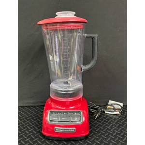 KitchenAid Red Plastic Diamond Jar Blender with Lid