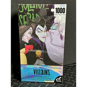 Disney Villains Blue 1000-Piece Jigsaw Puzzle with Bag