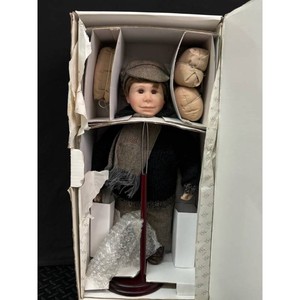 Lenox Porcelain Boy Doll with Stand and Box