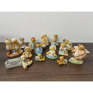 Cherished Teddies Resin Bear Figurine Set, 15 Pieces