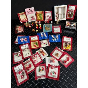 Fibres-Craft Christmas Miniature Figurine Ornament Assortment 20 pcs