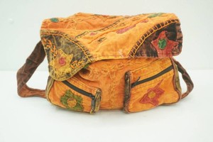 Earth Divas Patchwork Corduroy Boho Crossbody bag