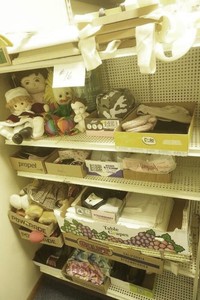 large lot of stuffed animals, home decor, linens, ball caps