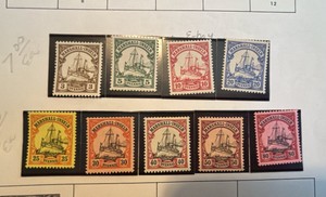 Stamps, Marshall Islands-Marshall Inseln Island Kaiser Yacht Pfennig