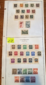 Stamps, Luxembourg Postage German Occupation Grand Dutchess 15 Rpf