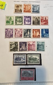 Stamps, Postage Poland-General Gouvernement German Occupation 1940-1941
