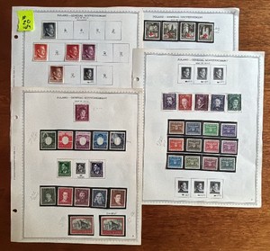 Stamps, Postage Poland-General Gouvernement German Occupation 1941-1944