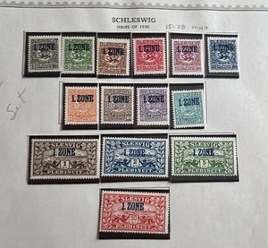 Stamps, Postage Schleswig Plebiscit German Occupation 1920