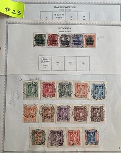 Stamps, Postage Marienwerder, Romania German Occupation 1918 1920 Plebiscite Kwidzyn Reich