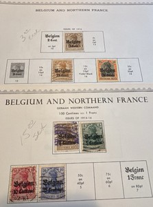 Stamps, Postage Belgium and Northern France, German Western Comand Occupation 1914-1916