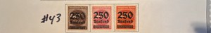 Stamps, Postage Germany-Deutsches Reich Saufend 250 1923