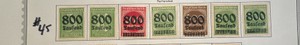 Stamps, Postage 1923 Germany-Deutsches Reich Saufend 800