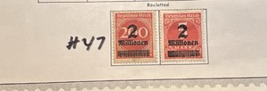 Stamps, Postage 1923 Germany-Deutsches Reich Millionen 200 5