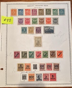 Stamps, Postage 1922-23 Germany-Deutsches Reich 5000 Mark Dienftmarke