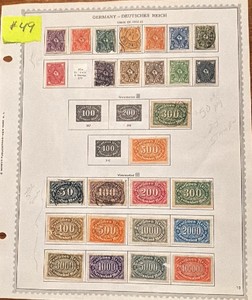 Stamps, Postage Germany- 1922 Deutsches Reich 100000 Mark Diertaufend