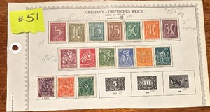 Stamps, Postage Germany-Deutsches Reich 1921-1922