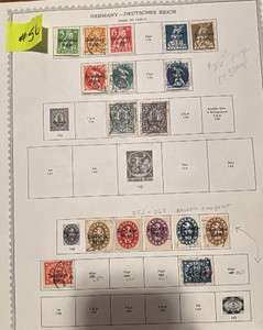 Stamps, Germany-Deutsches Reich Bavaria OverPrints 1920s