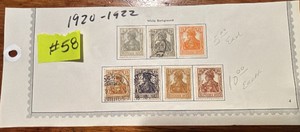 Stamps, Germany-Deutsches Reich 1920- 1922 Germania