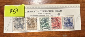 Stamps, Postage Germany-Deutsches Reich 1905 Germania