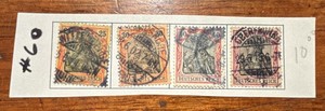 Stamps, Postage Germany-Deutsches Reich Germania 25 30 40 50 Pfennig