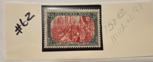 Stamps, Germany-Deutsches Reich Empire Kaiser Wilhelm Mi 97 5 Mark
