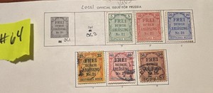 Stamps, Postage Germany-Deutsche Reich 1903 Official Issue Prussia